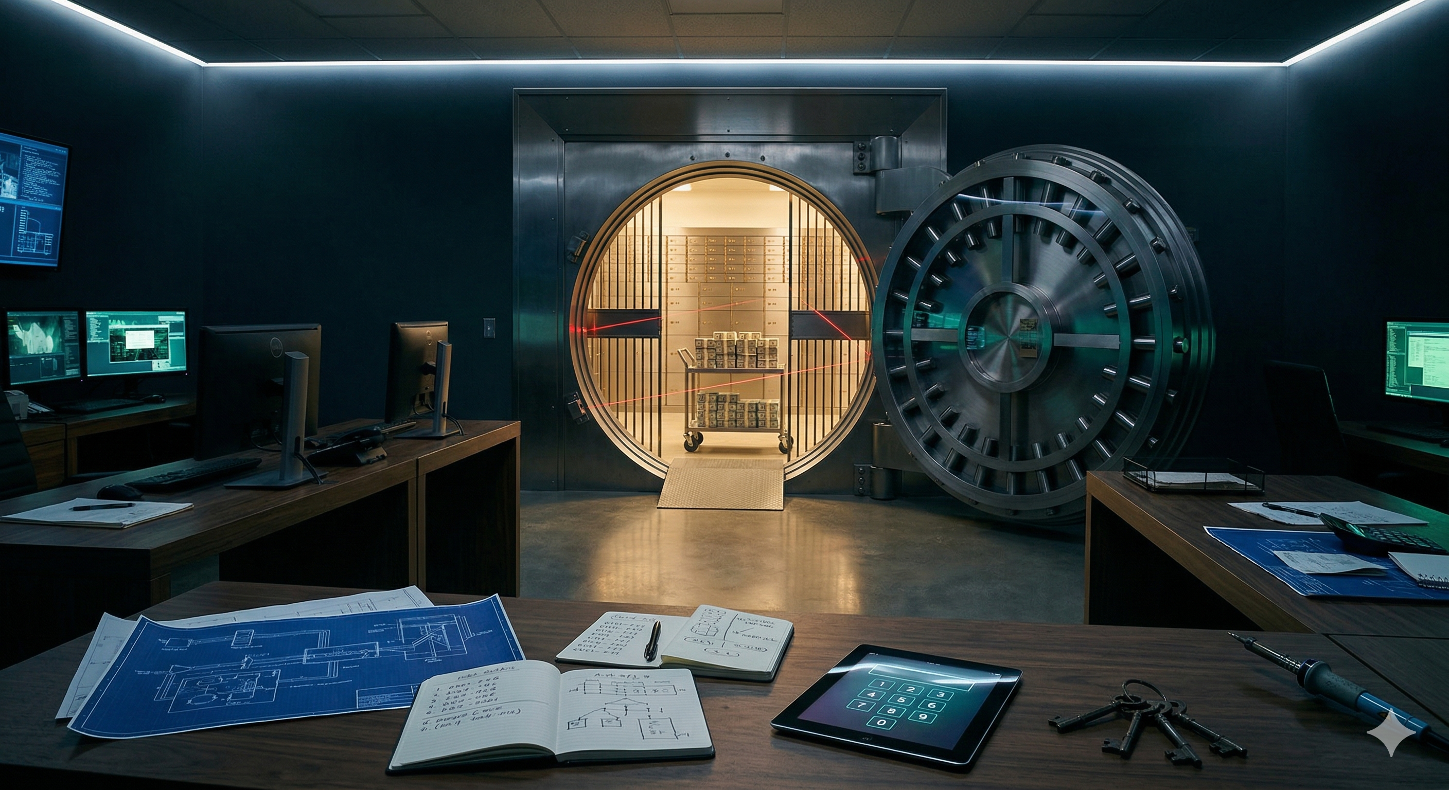 The Heist at Blackridge Bank escape room